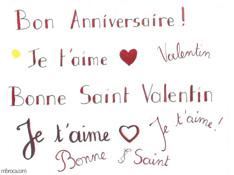 Merci Facteur : Joyeux anniversaire avec un coeur  Joyeuse anniversaire,  Écriture joyeux anniversaire, Anniversaire