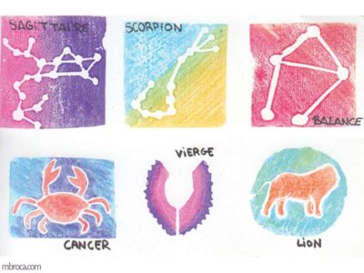 Pédagogie, sagitaire, scorpion, balance, cancer, vierge, lion.