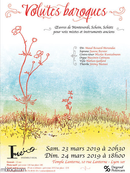 Affiche pour le concert d'Imero