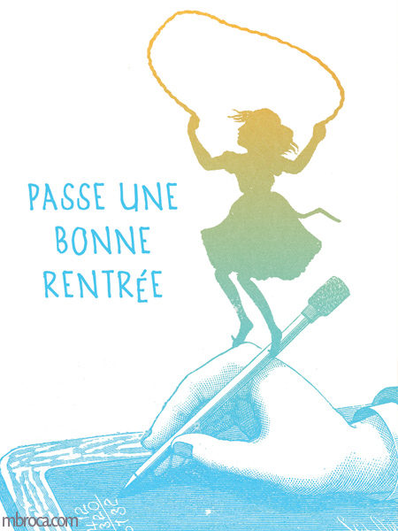 CArte merci facteur, passe une bonne rentrée